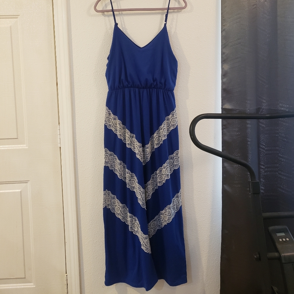 Blue maxi dress
